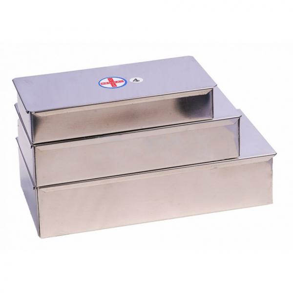 Hộp chữ nhật Inox vừa (2) - 22x10cm 