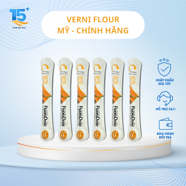 Vecni Flour FLUORO DOSE - Gel bổ sung flour ngừa sâu răng và làm trắng răng