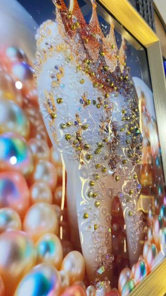 Tranh Tráng Gương Đính Đá Nha Khoa Cao Cấp